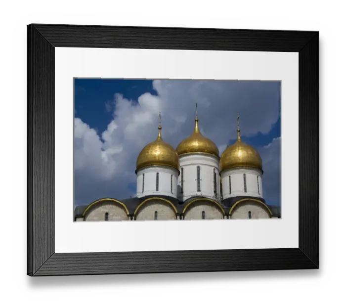 Framed Print : Russia, Moscow, The Kremlin. Cathedral of the Assumption (aka Uspensky sobor) founded in 1326
