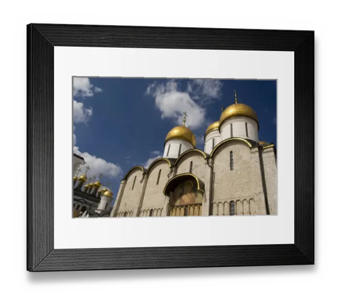 Framed Print : Russia, Moscow, The Kremlin. Cathedral of the Assumption (aka Uspensky sobor) founded in 1326