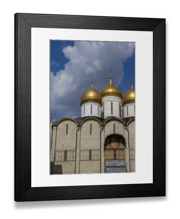 Framed Print : Russia, Moscow, The Kremlin. Cathedral of the Assumption (aka Uspensky sobor) founded in 1326