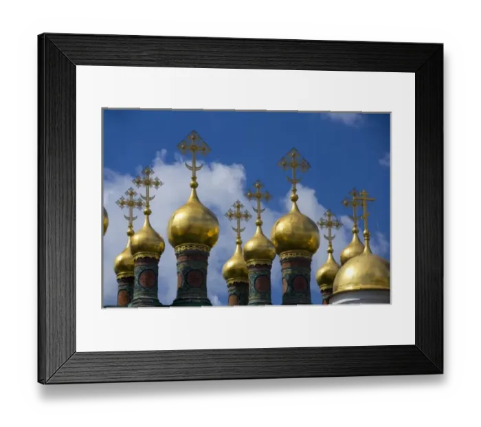 Framed Print : Russia, Moscow, The Kremlin. Terem Palace, guilded cupolas top the Czarinas Golden Chamber Framed Print : Russia, Moscow, The Kremlin. Terem Palace, guilded cupolas top the Czarinas Golden Chamber