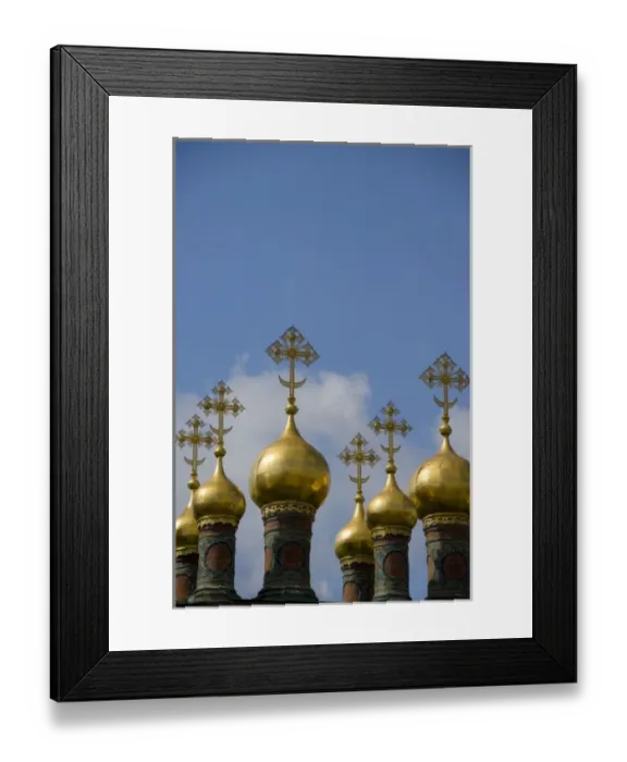 Framed Print : Russia, Moscow, The Kremlin. Terem Palace, guilded cupolas top the Czarinas Golden Chamber Framed Print : Russia, Moscow, The Kremlin. Terem Palace, guilded cupolas top the Czarinas Golden Chamber