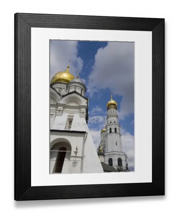 Framed Print : Russia, Moscow, The Kremlin. The Assumption Belfry, 16th century & Ivan the Great