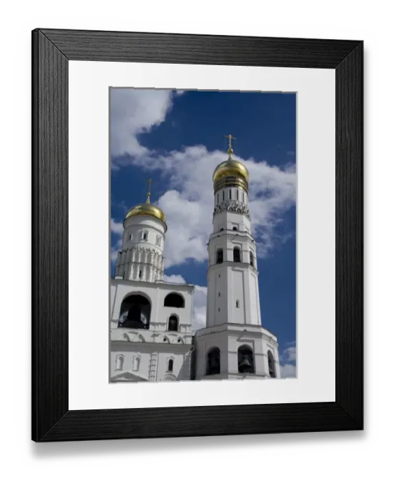 Framed Print : Russia, Moscow, The Kremlin. The Assumption Belfry, 16th century & the Ivan the Great Bell Tower Framed Print : Russia, Moscow, The Kremlin. The Assumption Belfry, 16th century & the Ivan the Great Bell Tower