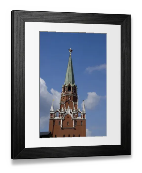 Framed Print : Russia, Moscow, The Kremlin. Trinity (Troitskaya) Tower and Gate, main entry to Kremlin, c Framed Print : Russia, Moscow, The Kremlin. Trinity (Troitskaya) Tower and Gate, main entry to Kremlin, c