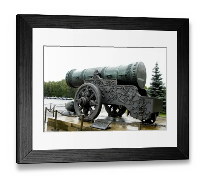 Framed Print : Russia, Moscow, The Kremlin. 14th century bronze Czar Cannon, weighing almost 40 tons Framed Print : Russia, Moscow, The Kremlin. 14th century bronze Czar Cannon, weighing almost 40 tons