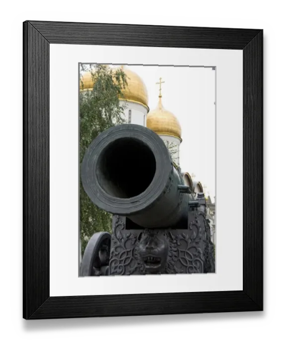 Framed Print : Russia, Moscow, The Kremlin. 14th century bronze Czar Cannon, weighing almost 40 tons Framed Print : Russia, Moscow, The Kremlin. 14th century bronze Czar Cannon, weighing almost 40 tons