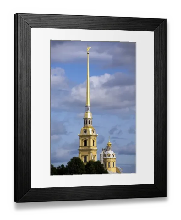 Framed Print : Russia, St. Petersburg, Hare Island, Peter and Paul Fortress, Bell Tower. SS Peter Framed Print : Russia, St. Petersburg, Hare Island, Peter and Paul Fortress, Bell Tower. SS Peter