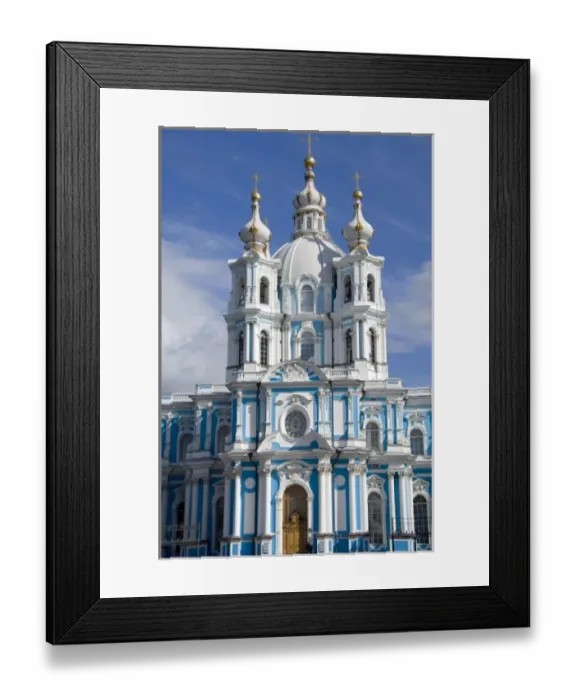 Framed Print : Russia, St. Petersburg, Nevsky Prospect, Smolny Convent Framed Print : Russia, St. Petersburg, Nevsky Prospect, Smolny Convent