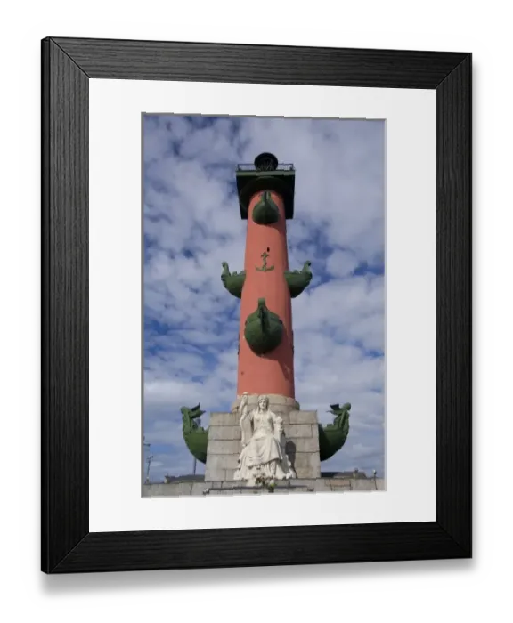 Framed Print : Russia, St. Petersburg, Spit of Vasilyevsky Island. Rostral (prow in Latin) Columns memorial Framed Print : Russia, St. Petersburg, Spit of Vasilyevsky Island. Rostral (prow in Latin) Columns memorial