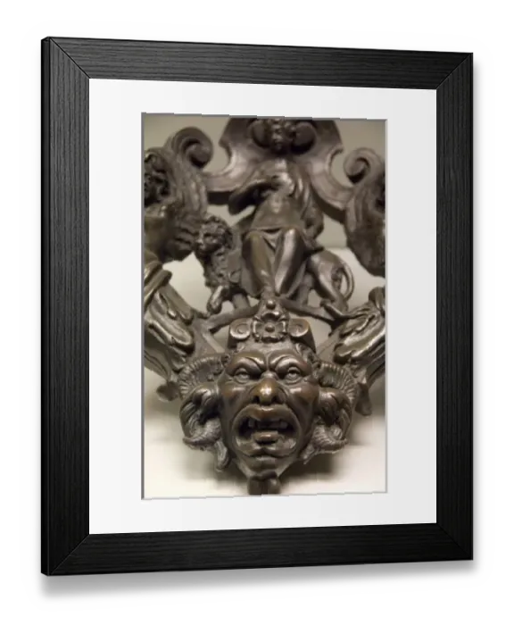 Framed Print : Russia, St. Petersburg, The Hermitage (aka Winter Palace). 14th Century door knocker