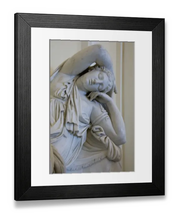 Framed Print : Russia, St. Petersburg, The Hermitage (aka Winter Palace). Marble statue