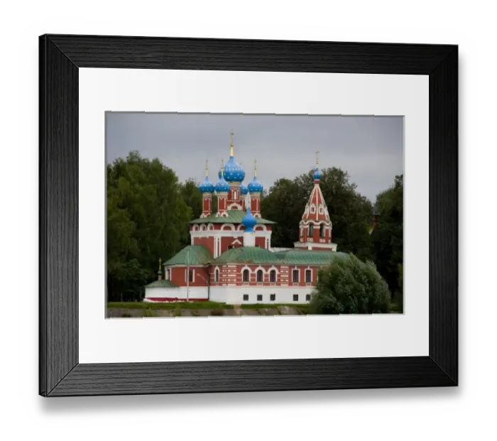 Framed Print : Russia, Golden Ring city of Uglich on the banks of the Volga. Church of St. Dmitry