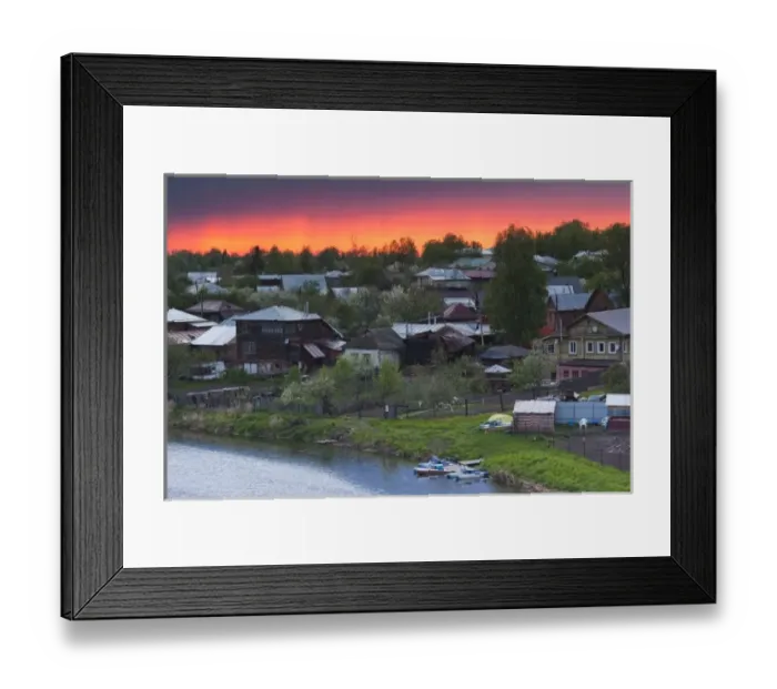 Framed Print : Russia, Vladimir Oblast, Golden Ring, Suzdal, elevated town view, dusk Framed Print : Russia, Vladimir Oblast, Golden Ring, Suzdal, elevated town view, dusk