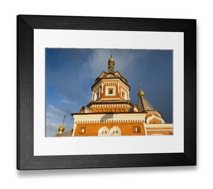 Framed Print : Russia, Yaroslavl Oblast, Golden Ring, Yaroslavl, Chapel of Alexander Nevsky, sunset