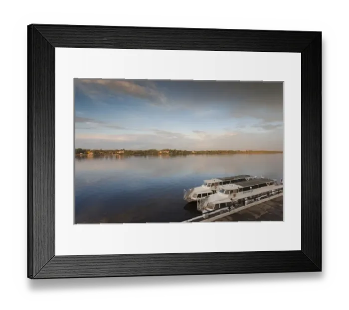Framed Print : Russia, Yaroslavl Oblast, Golden Ring, Yaroslavl, Volga Riverfront, riverboat, sunset Framed Print : Russia, Yaroslavl Oblast, Golden Ring, Yaroslavl, Volga Riverfront, riverboat, sunset