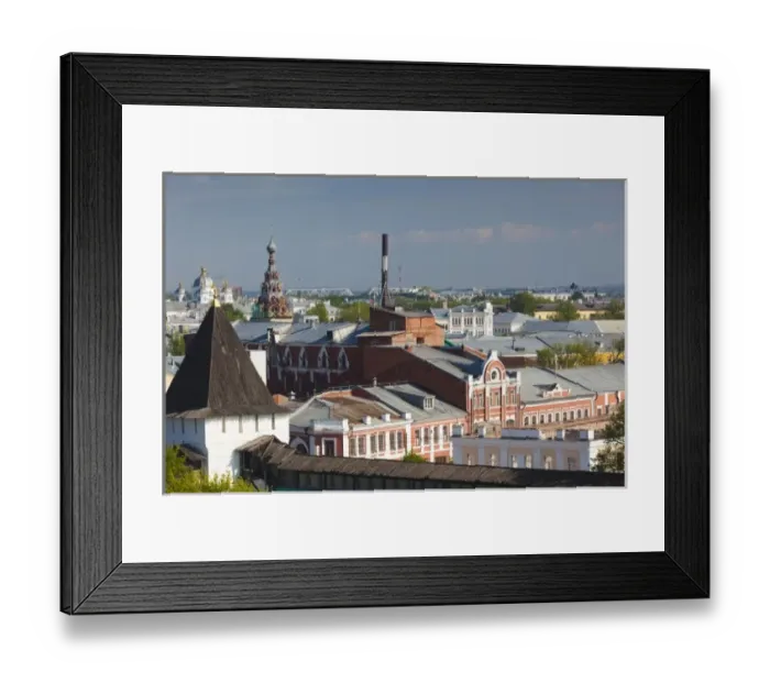 Framed Print : Russia, Yaroslavl Oblast, Golden Ring, Yaroslavl, Yaroslavl Kremlin, elevated city Framed Print : Russia, Yaroslavl Oblast, Golden Ring, Yaroslavl, Yaroslavl Kremlin, elevated city