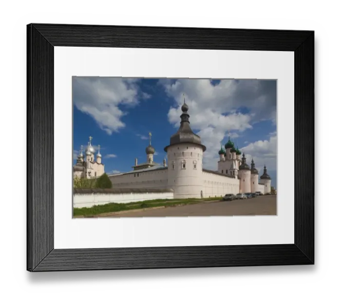 Framed Print : Russia, Yaroslavl Oblast, Golden Ring, Rostov-Veliky, Rostov Kremlin, West Gate