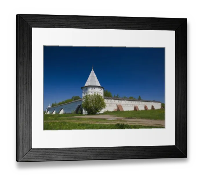 Framed Print : Russia, Yaroslavl Oblast, Golden Ring, Pereslavl-Zalessky, Goritzky Monastery, outer