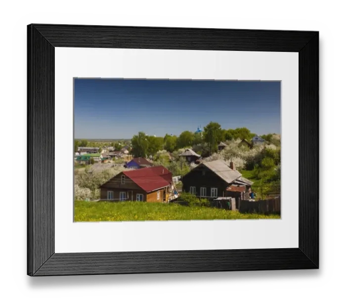 Framed Print : Russia, Yaroslavl Oblast, Golden Ring, Pereslavl-Zalessky, elevated town view Framed Print : Russia, Yaroslavl Oblast, Golden Ring, Pereslavl-Zalessky, elevated town view