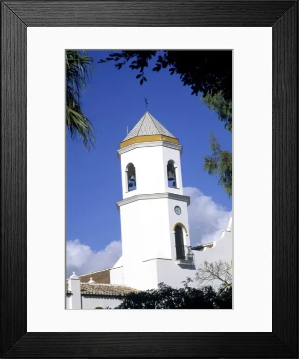 Framed Print : Life in Spain on the Southern Coast Catholic Religion the NTRA Del Carmen Church