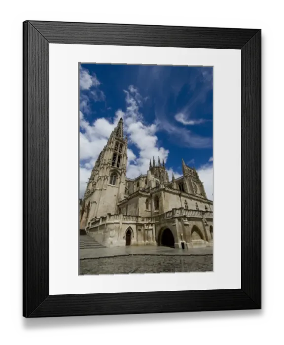 Framed Print : Spain, Castile-Leon region, Burgos. Gothic Burgos Cathedral (aka Catedral de Burgos) UNESCO