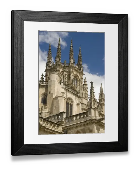 Framed Print : Spain, Castile-Leon region, Burgos. Gothic Burgos Cathedral (aka Catedral de Burgos) UNESCO