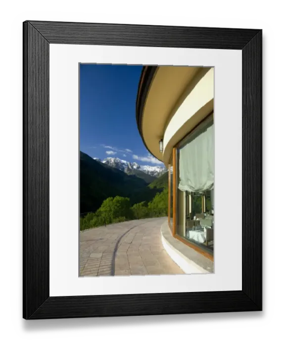 Framed Print : Spain, Catalonia, Aran Valley, Vielha. Parador de Vielha Framed Print : Spain, Catalonia, Aran Valley, Vielha. Parador de Vielha