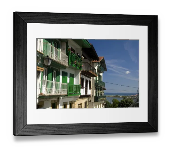 Framed Print : Spain, Guipuzcoa coast, Hondarribia (aka Fuenterrabia)