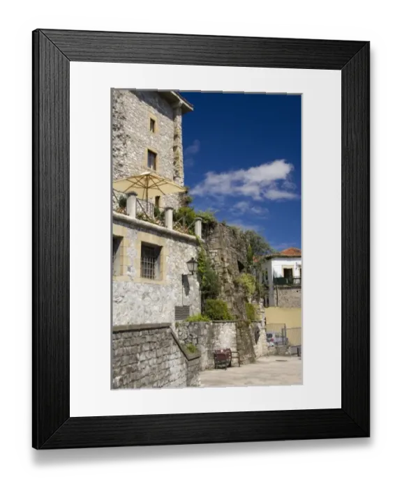 Framed Print : Spain, Guipuzcoa coast, Hondarribia (aka Fuenterrabia). Castle of the Emperor Carlos V Framed Print : Spain, Guipuzcoa coast, Hondarribia (aka Fuenterrabia). Castle of the Emperor Carlos V