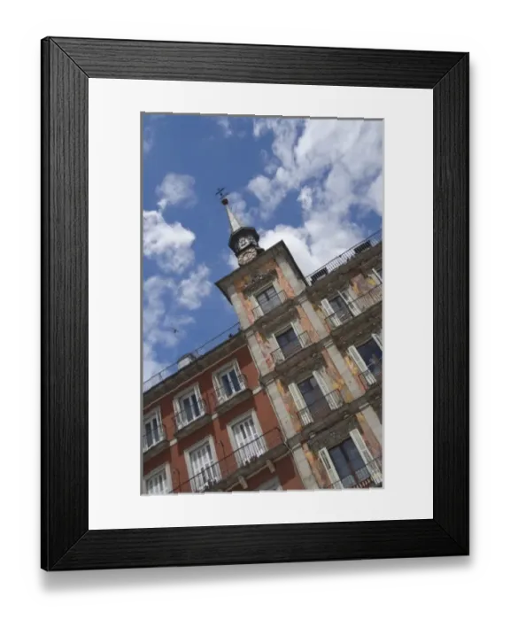 Framed Print : Spain, Madrid. Plaza Mayor. Bakers guild house (aka Casa de la Panaderia) Framed Print : Spain, Madrid. Plaza Mayor. Bakers guild house (aka Casa de la Panaderia)