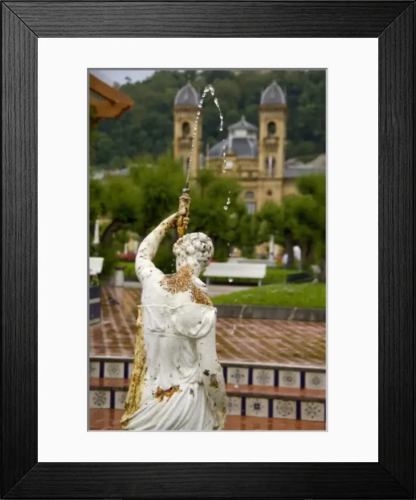 Framed Print : Spain, San Sebastian. Popular seaside resort, historic casino