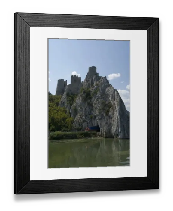 Framed Print : Serbia, Danube River between Smederevo & Iron Gate. Ruins of Golubac Castle, c. 14th - 15th century Framed Print : Serbia, Danube River between Smederevo & Iron Gate. Ruins of Golubac Castle, c. 14th - 15th century