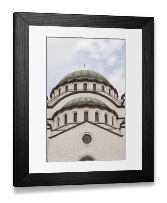 Framed Print : Serbia, Belgrade. St. Save Temple (aka Hram Svetog Save) largest Serbian Orthodox