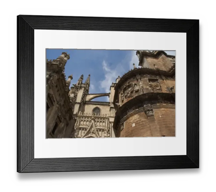 Framed Print : Spain, Cadiz Province, Seville. Gothic Seville Cathedral