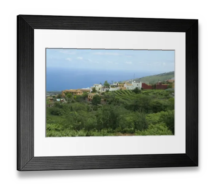 Framed Print : Spain, Canary Islands, Tenerife. Island overview