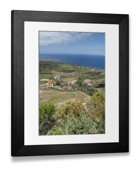 Framed Print : Spain, Canary Islands, Tenerife. Island overview
