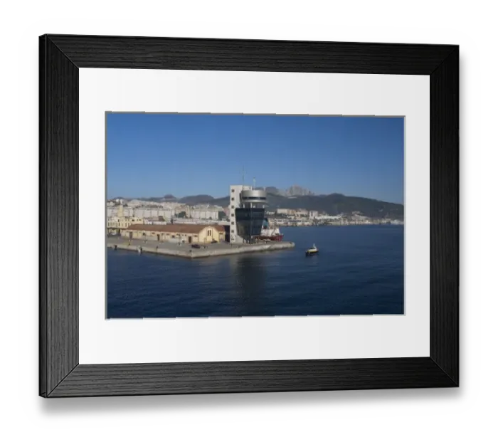 Framed Print : North Africa, Spanish Morocco, Ceuta. Port of Ceuta dockside control tower Framed Print : North Africa, Spanish Morocco, Ceuta. Port of Ceuta dockside control tower