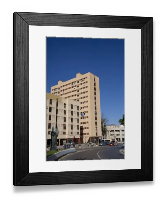 Framed Print : North Africa, Spanish Morocco, Ceuta. Typical neighborhood apartments Framed Print : North Africa, Spanish Morocco, Ceuta. Typical neighborhood apartments