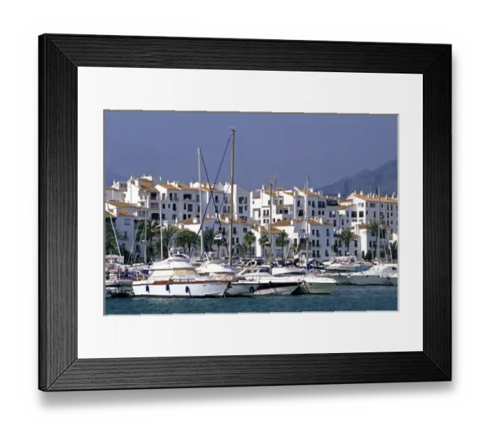Framed Print : Yachts docked at Puerto Banus, Spain Framed Print : Yachts docked at Puerto Banus, Spain