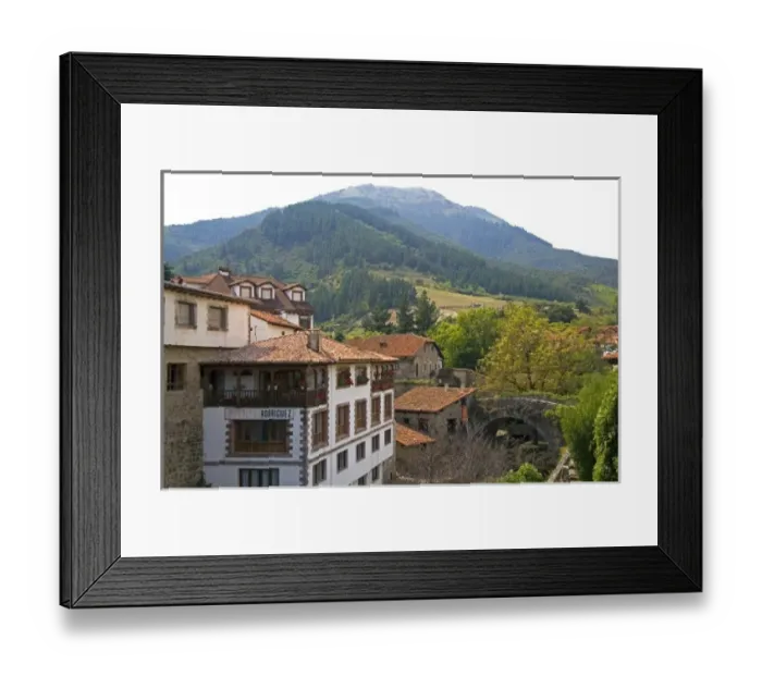 Framed Print : The town of Potes, Liebana, Cantabria, northwestern Spain Framed Print : The town of Potes, Liebana, Cantabria, northwestern Spain
