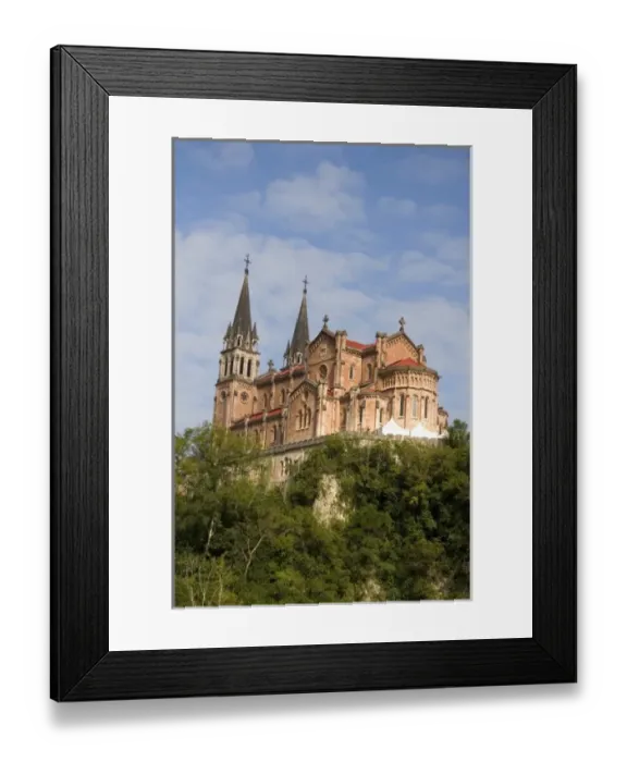 Framed Print : Basilica of Covadonga, northwestern Spain Framed Print : Basilica of Covadonga, northwestern Spain