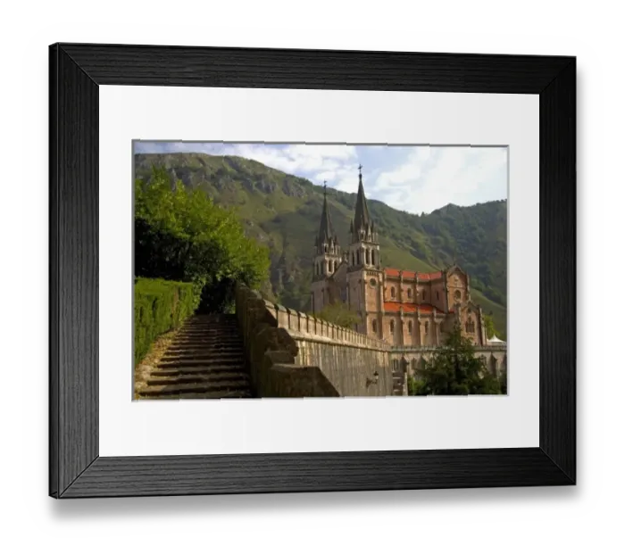 Framed Print : Basilica de Covadonga, northwestern Spain