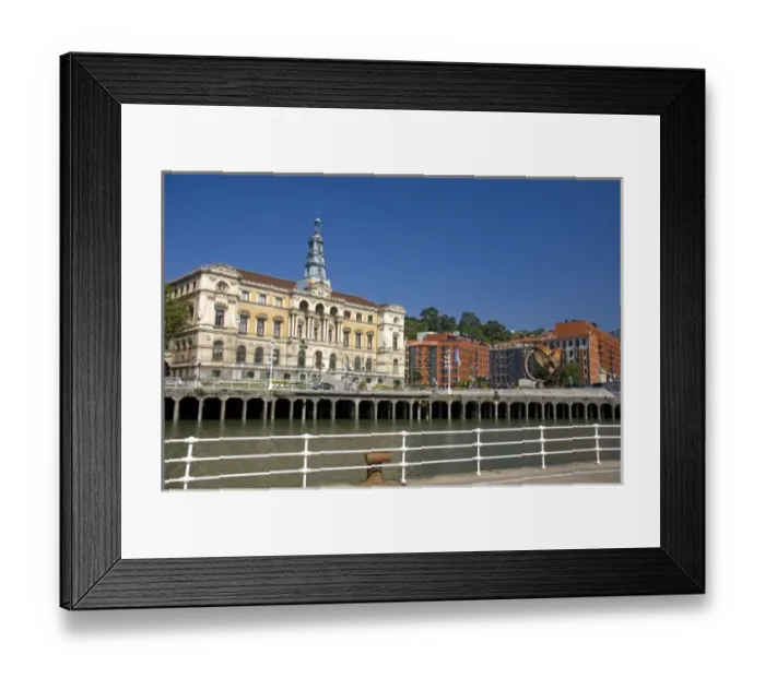 Framed Print : The City Hall of Bilbao, Biscay, Basque Country, northern Spain