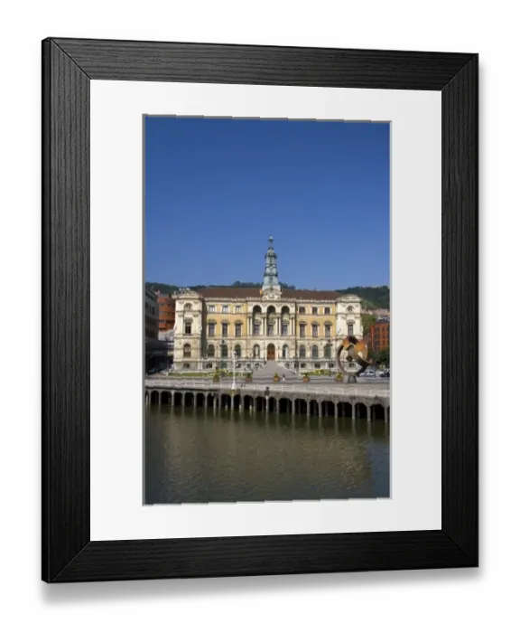 Framed Print : The City Hall of Bilbao, Biscay, Basque Country, northern Spain