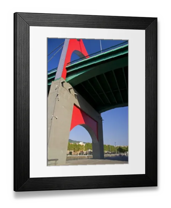 Framed Print : La Salve Bridge located in the second district of Uribarri in the city of Bilbao Framed Print : La Salve Bridge located in the second district of Uribarri in the city of Bilbao