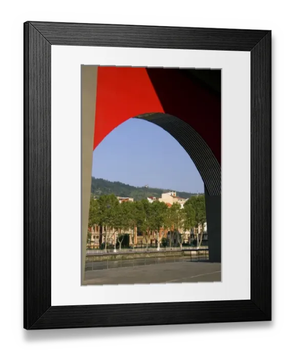 Framed Print : Arch of La Salve Bridge located in the second district Uribarri in the city of Bilbao Framed Print : Arch of La Salve Bridge located in the second district Uribarri in the city of Bilbao