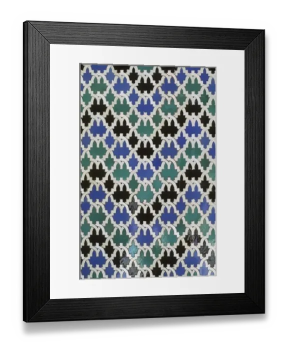 Framed Print : Spain, Grenada, Alhambra, legendary Moorish Palace, interior details