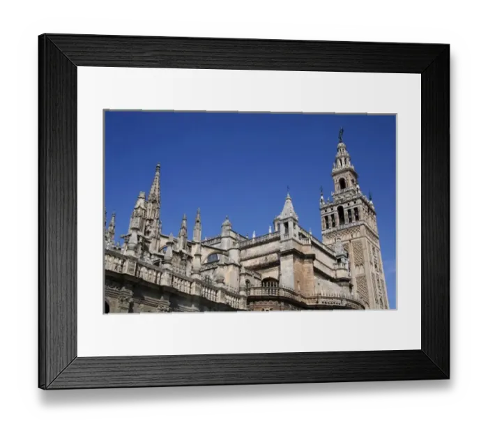 Framed Print : Spain, Seville. The Cathedral of Seville, Cathedral de Sevilla. View of the Cathedral
