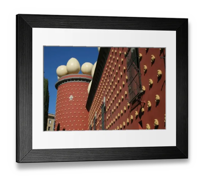 Framed Print : Dali Museum. Galata tower. Figueres. Catalonia. Spain