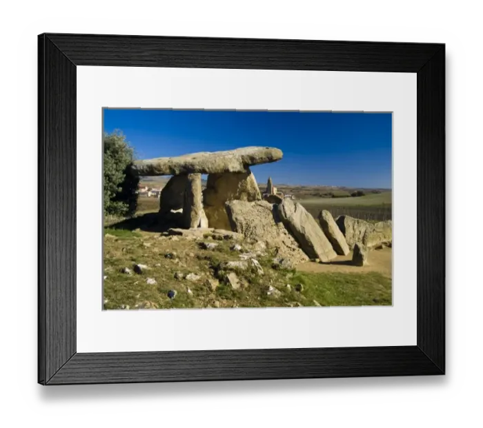 Framed Print : La Hechicera Dolmen. Elvillar. Alava. Pais Vasco. Spain Framed Print : La Hechicera Dolmen. Elvillar. Alava. Pais Vasco. Spain